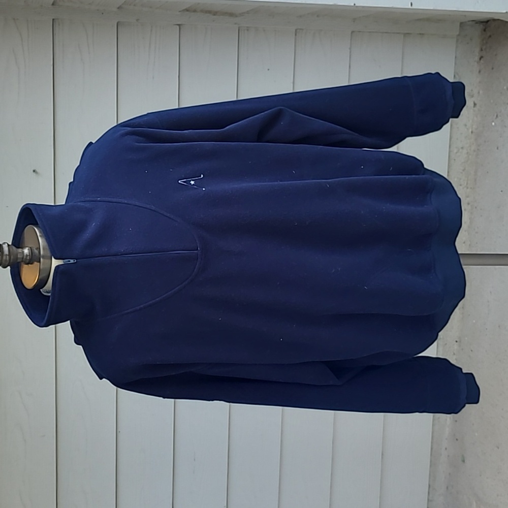 ZERO RESTRICTION Windstopper Navy Fleece Polyester XL Golf Zip Pullover Jacket‎